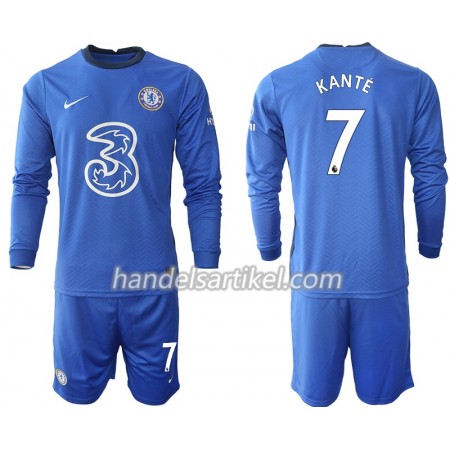 Chelsea Kante Kinder Heim Trikotsatz 2020/21 Langarm (+ Kurze Hosen)